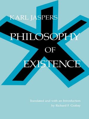 cover image of Philosophy of Existence